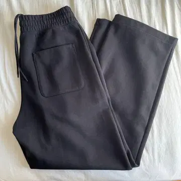 UNIQLO C 맨투맨 와이드 팬츠 긴 길이 M 사이즈 블랙