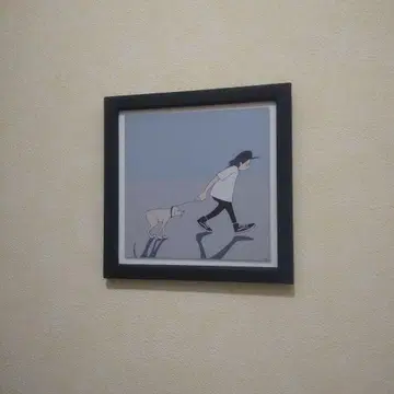 하나이 유스케 오려낸 것 (21 x 21 우드 프레임 포함) 산책 개