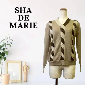 zG702 [ F ] SHA DE MARIE 긴팔 니트 V넥 인터샤