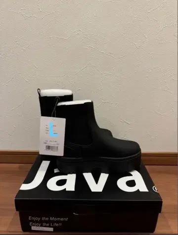 [JaVa 새상품 L 사이즈 통굽 밑창 사이드 고어 첼시 부츠