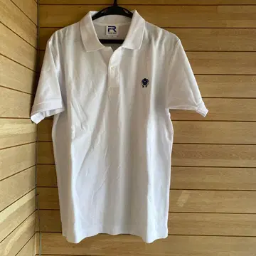 S1128.8 프론트 로우 럭비 화이트 피케 셔츠 L 사이즈