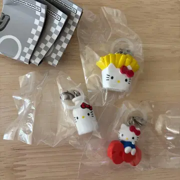 키티 아메리칸 디자인 메지루시 액세서리 리본 감자 밀크 3종