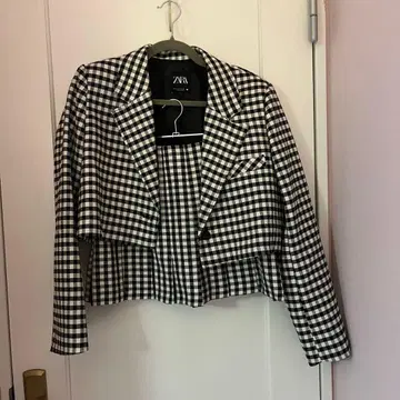 ZARA 체크 자켓 스커트 셋업