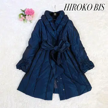 컨디션 최상 히로코비스 볼륨 옷깃 벨티드 다운 자켓 코트 9호