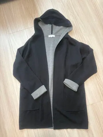 M-PREMIER 후드 부착 롱 가디건 36