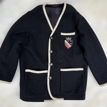 멜로즈 블랙 테일러드 자켓 엠블럼 포함