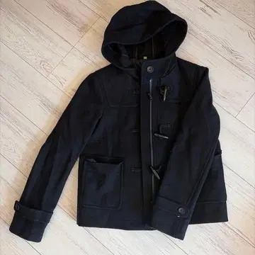 짧은 기장 후드 부착 더플 코트 S 무인양품