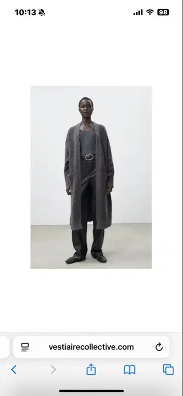 다크 그레이 롱 코트 zara. 자라 롱 가디건