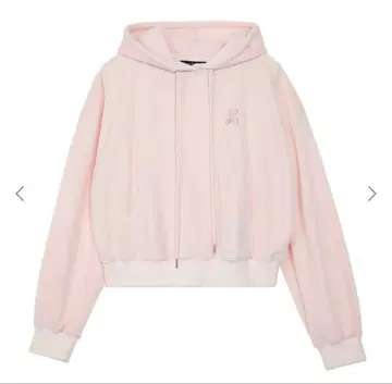 REST&RECREATIONRR 벨벳 크롭 후디