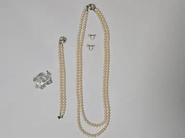 아이보리 펄 목걸이 세트