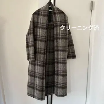 SHIPS 이탈리아 체크 롱 겉옷 클리닝 완료