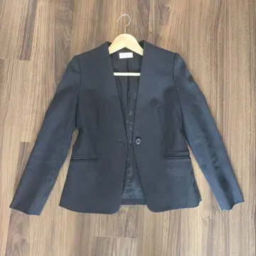 PLST 노카라 자켓 웜 리저브 V넥 워셔블