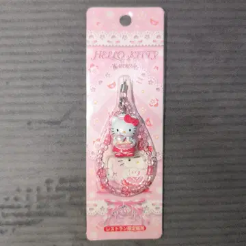 헬로키티 웨이트리스 레스토랑 한정 판매 비즈 스트랩 레어