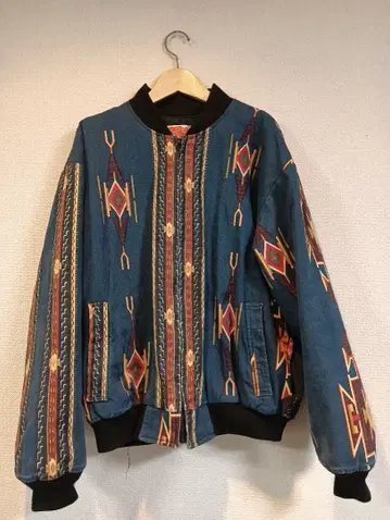 빈티지 USA제 블루종 내장 퀼팅