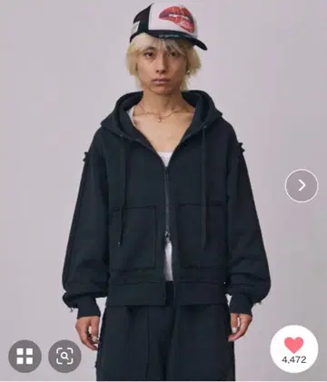 [ a2o ] 컷오프 후드 맨투맨