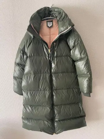 GAP 롱 다운 자켓 후드 부착
