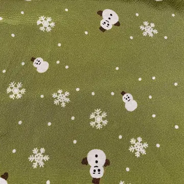 오비 장식 천 순수 실크 눈사람 크리스마스