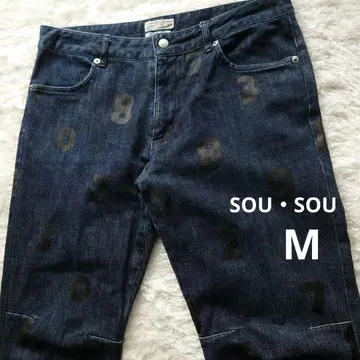 sou sou x le coq sportif 콜라보 데님 팬츠 M
