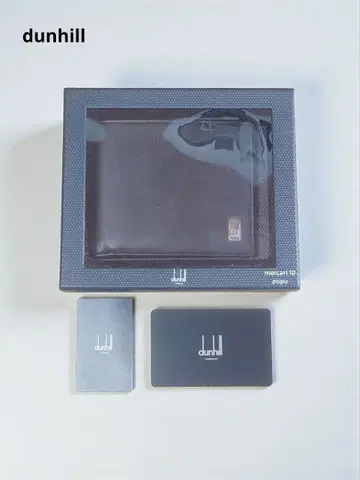 던힐 남성용 접이식 지갑 블랙