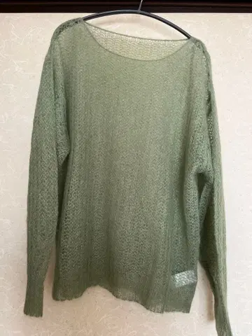 Ungrid 알파카 혼방 시스루 니트