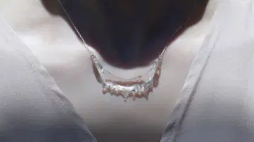 투명 애호가 tomei Water 목걸이 유리 목걸이