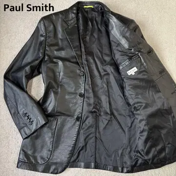 새상품급 폴스미스 가죽 자켓 L 사이즈 테일러드 소가죽 블랙