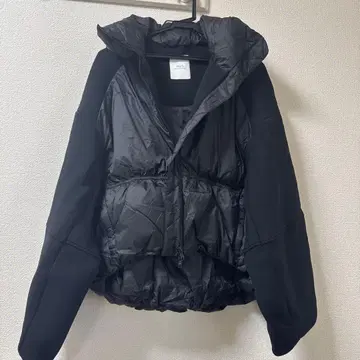 NUS 블랙 다운 자켓