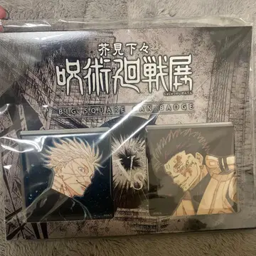 주술회전 고죠 사토루 스쿠나 빅 스퀘어 배지 2개 세트