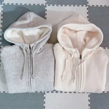 UNIQLO 보아 맨투맨 풀 집업 후드티