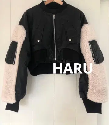 OMMO SLEEVE BOA SHORT MA-1 블랙