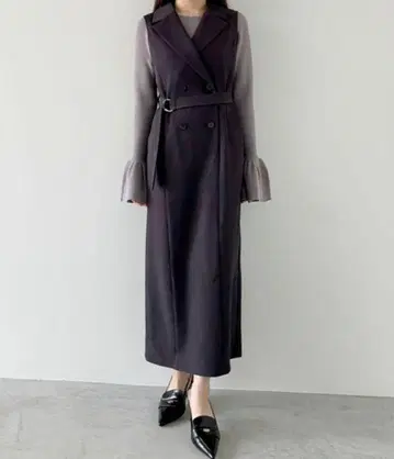 릴리안 캐럿 트렌치 원피스