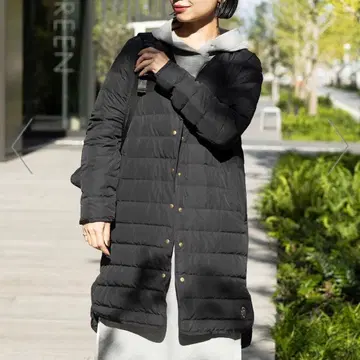 빔즈 블랙 프렌치 롱 다운 자켓