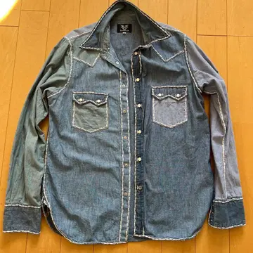 데님 셔츠 M 사이즈 허밍버드 힐