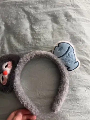 쥐와 물고기 디자인 머리띠