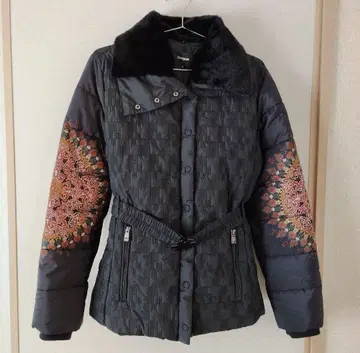 Desigual 자수 장식 퍼 자켓