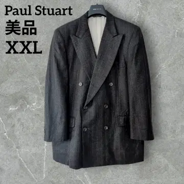 [ 새상품급 ] 폴 스튜어트 레어 XXL 특대형 더블 차콜 스트라이프