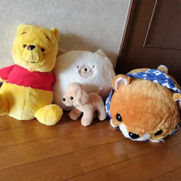 곰돌이 푸 콩 시바 삼형제 봉제 인형 묶음 판매