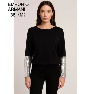 새상품급 엠포리오 아르마니 티셔츠 스팽글 38 (M 사이즈)