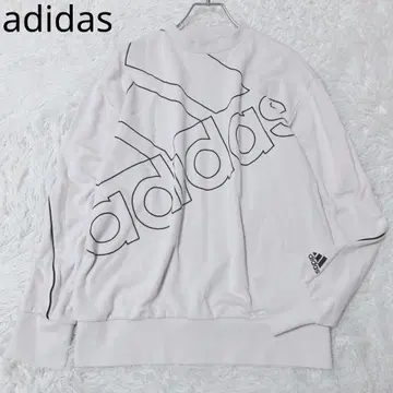 아디다스 맨투맨 로고 쭈리 스포티 캐주얼 심플 베이지