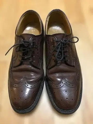 리갈 REGAL 다크 브라운 윙팁 슈즈 25.5EE