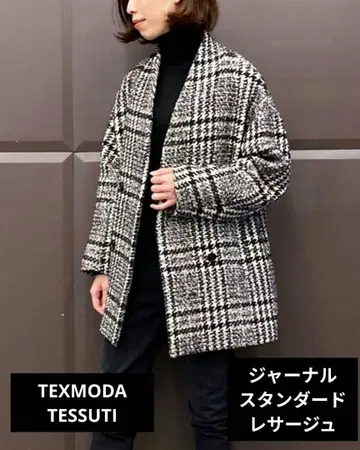 새상품급 저널 스탠다드 레사주 트위드 자켓 코트