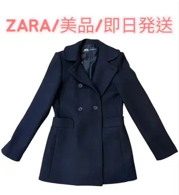 ZARA 블랙 더블 브레스트 코트