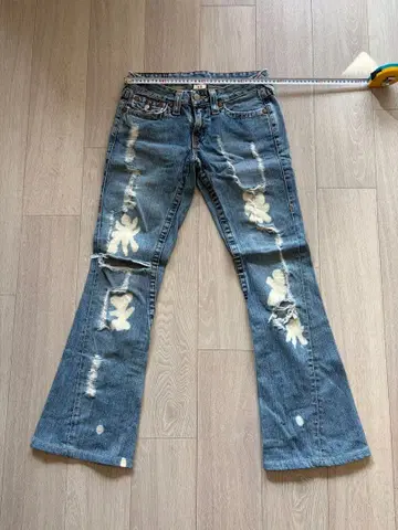 트루 릴레이션 데님 데미지 팬츠