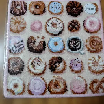 FEILER 도넛 패턴 타월 손수건