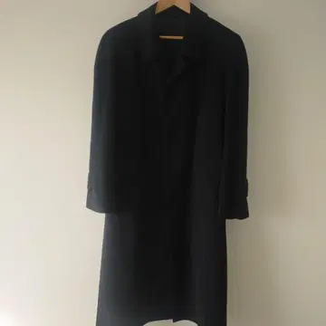 새상품급 블랙 스텐카라 코트 울 캐시미어 100%