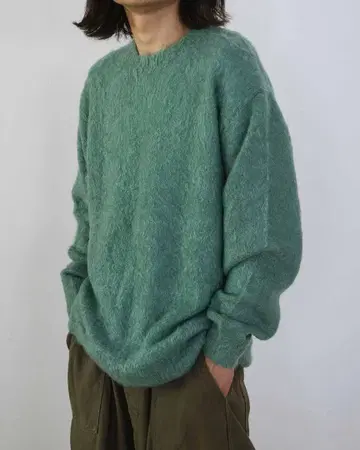 AURALEE BRUSHED SUPER KID MOHAIR KNIT PO