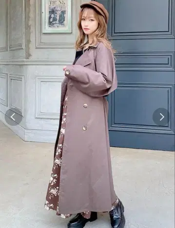 리젝시 케이프 레이어드 트렌치코트