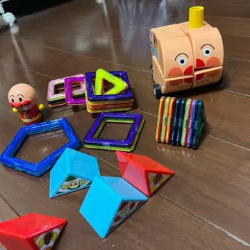 호빵맨 호빵맨 호 고 자석으로 착 붙는 번뜩이는 큐브 마그넷 블록 포함