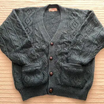 맥그리거 가디건 케이블 짜임 90년대 구제 의류