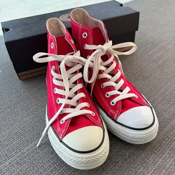 CONVERSE ALL STAR 하이컷 스니커즈 레드